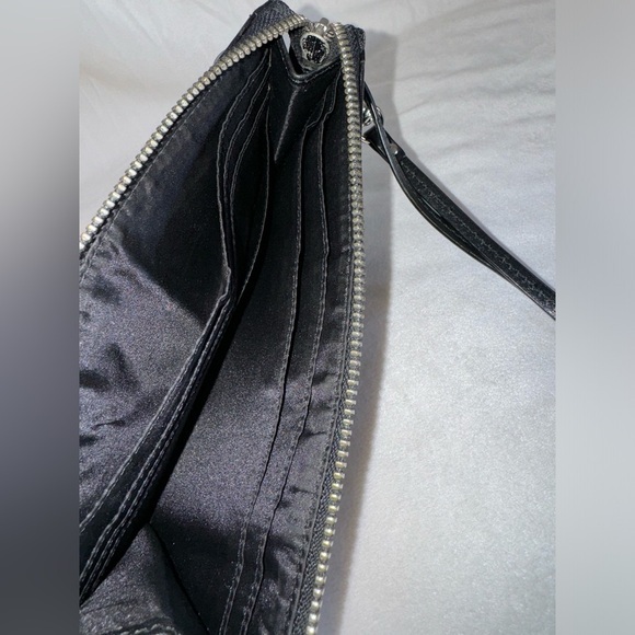 Coach Women's Black Square Shape Front Zipper Wristlet/Wallet - Picture 13 of 14